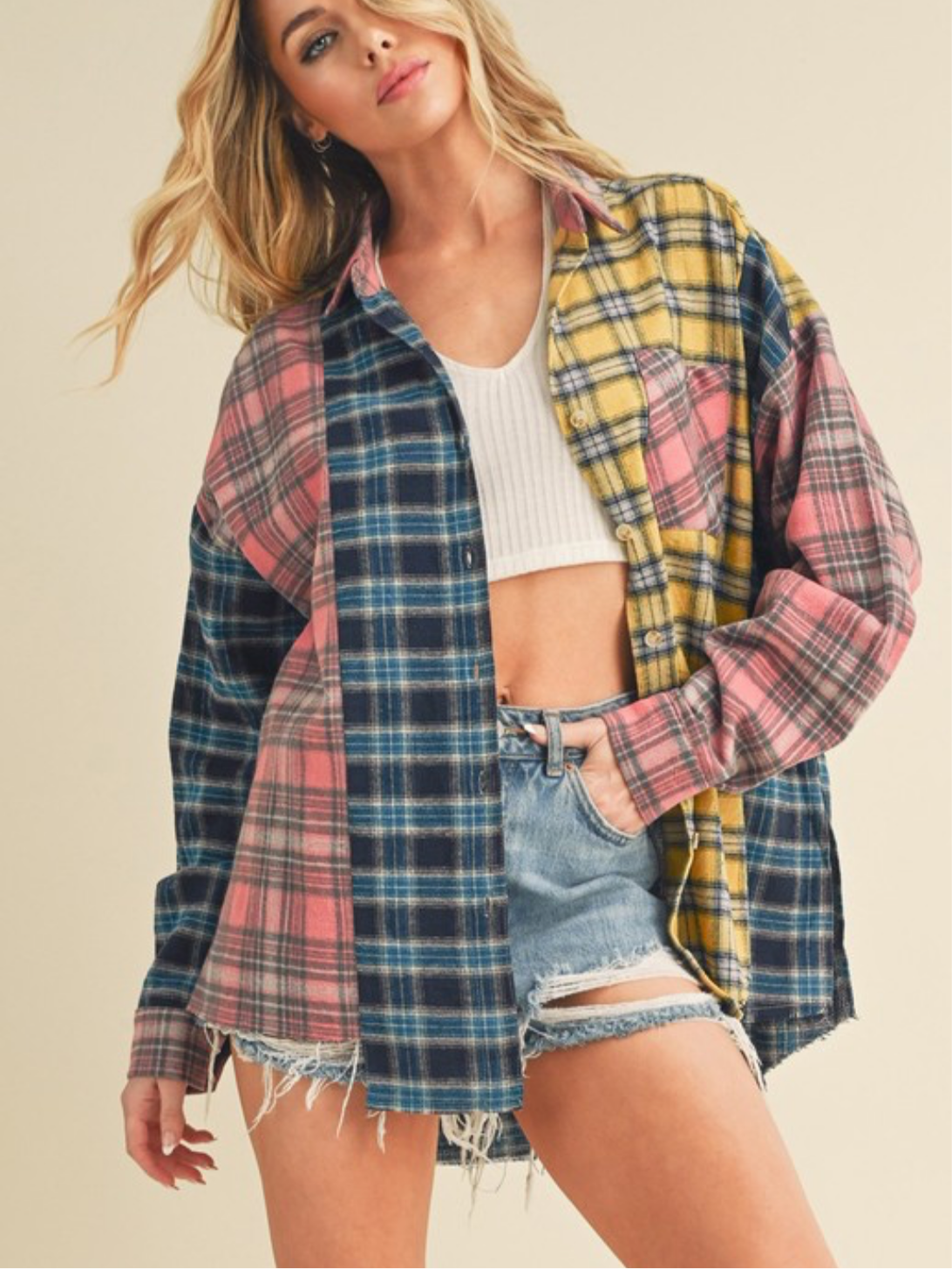 Color Block Flannel