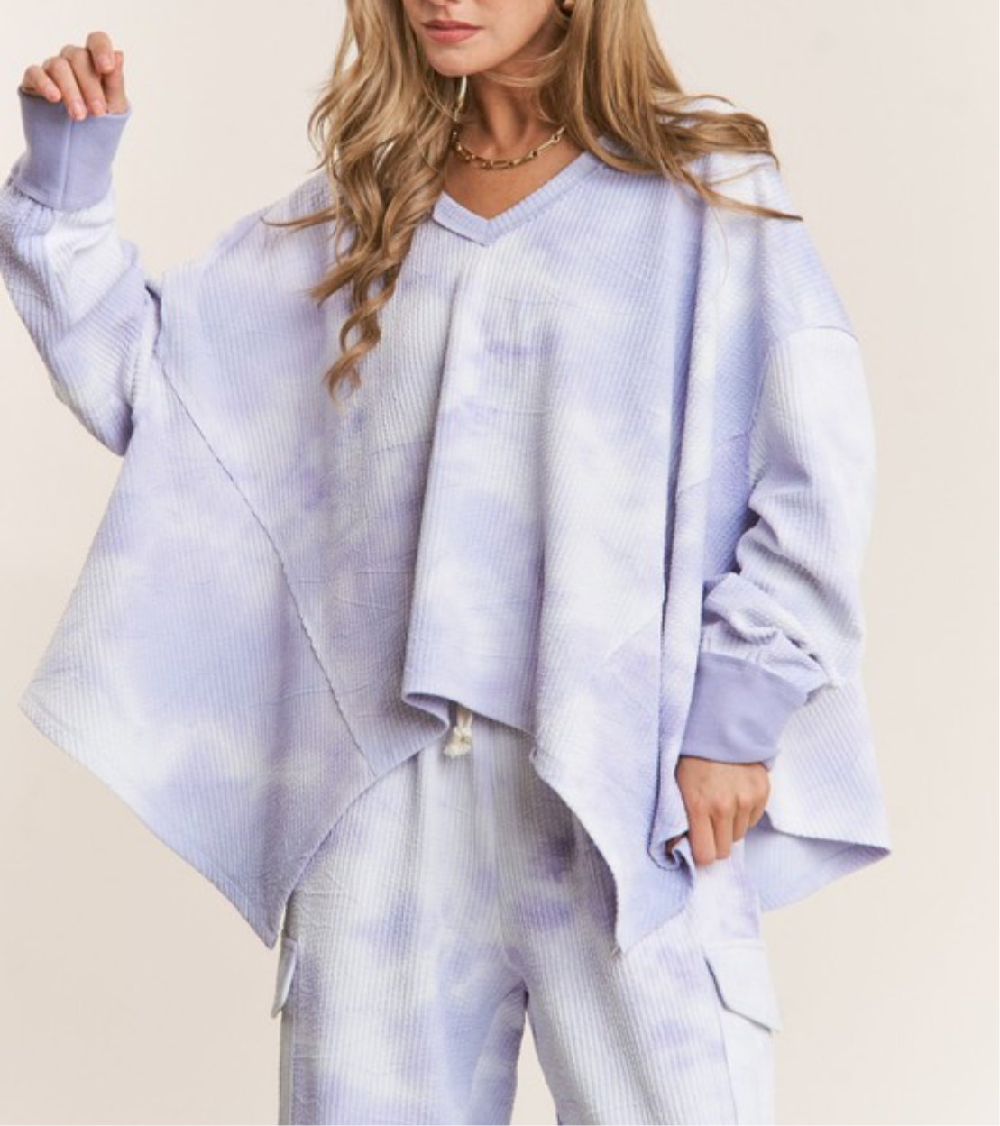 Tie-Dye Oversized Sweat Outfit
